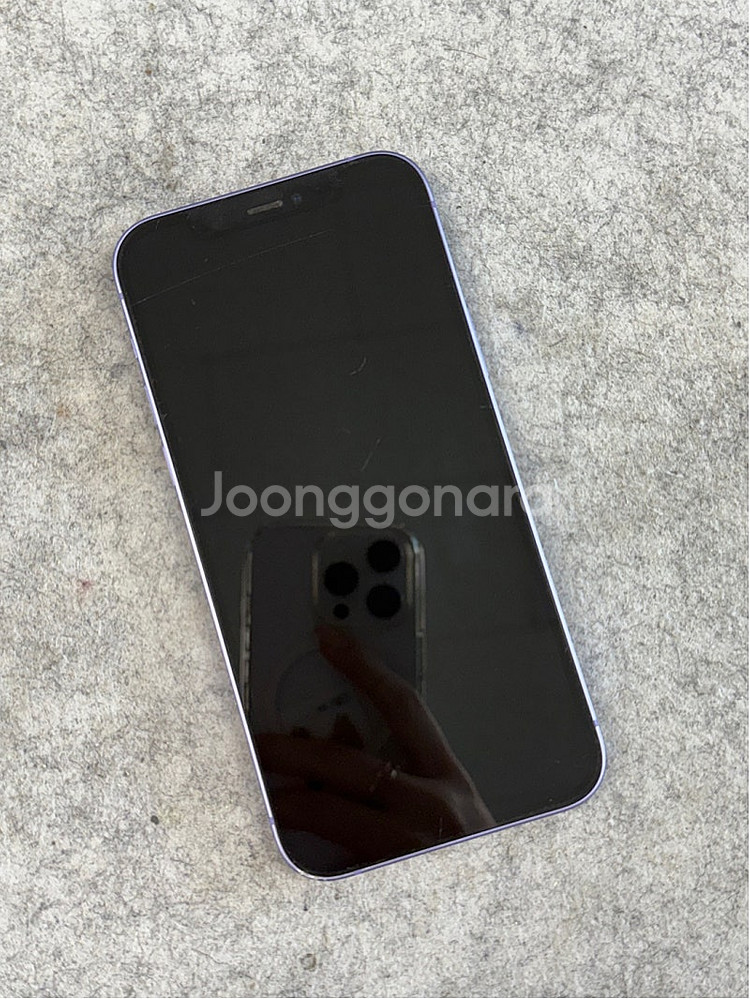 (자급제)아이폰12 퍼플 128G 검수완료 미파손 정상...--2