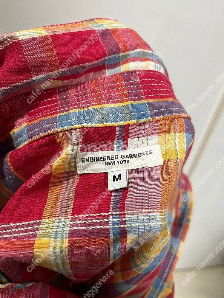 (초기형) 엔지니어드가먼츠 마드라스 체크 워크 셔츠 M--4