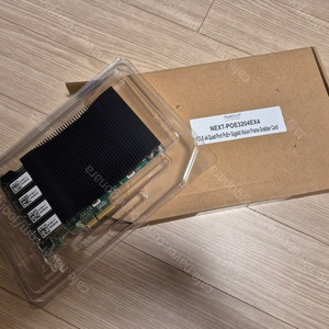 산업용 POE 4포트 PCIEX4 기가랜카드 NEXT-POE3204EX4