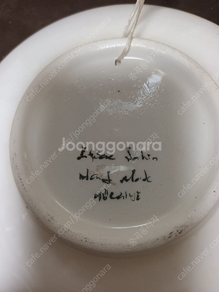 핸드메이드 작품도자기접시--4