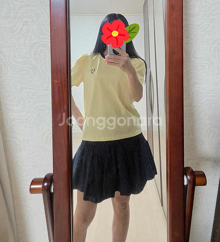 포커스 볼륨소매 반팔티 거의새거--0
