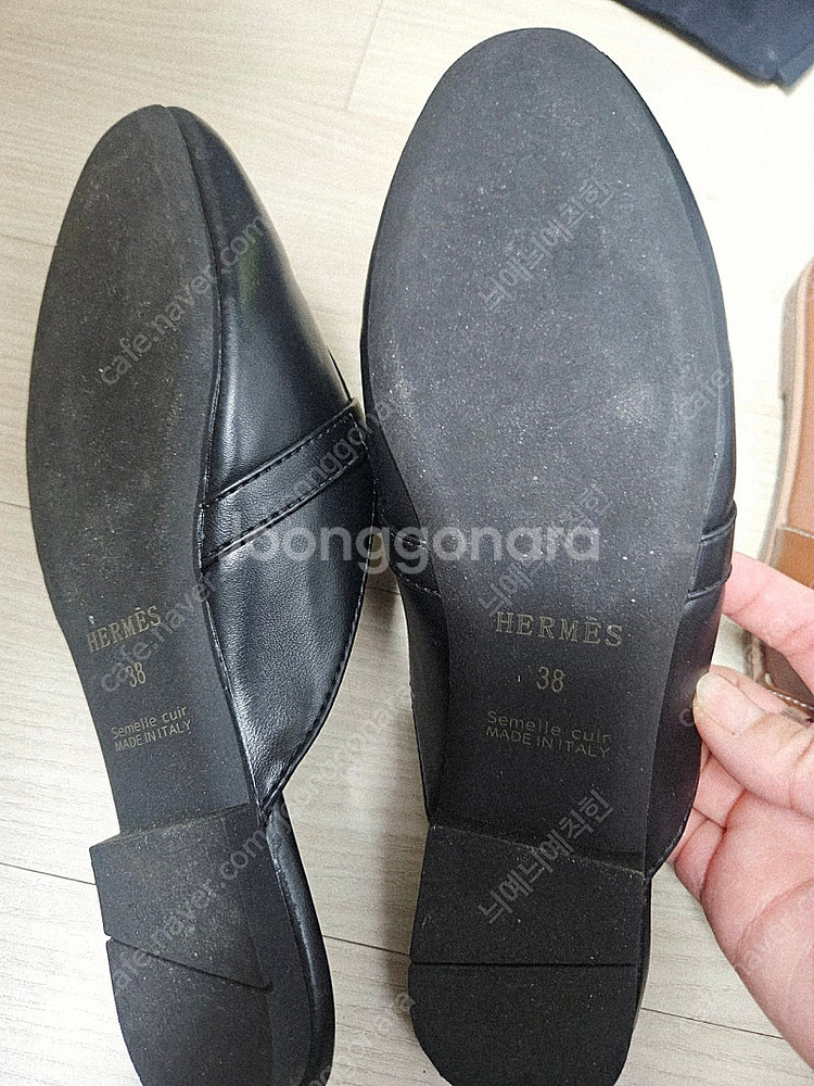 에르메스 뮬 38 블랙--1