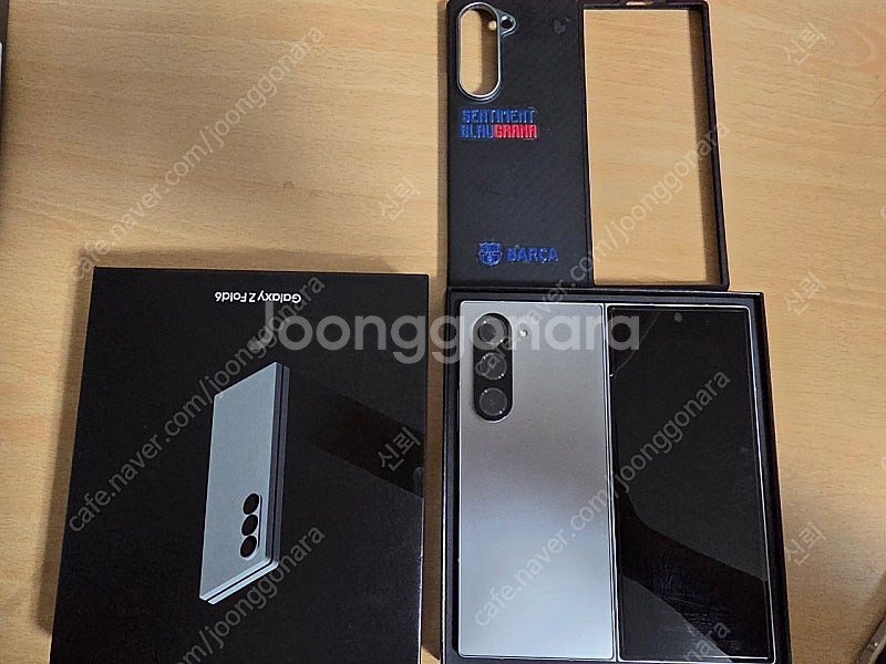 갤럭시 Z 폴드6 실버팜 256G(삼성케어 양도 가능)--0