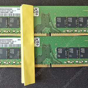 삼성전자 DDR4-3200 32G 2개 데스탑용 2024년 10월 제조일[15만 택포]