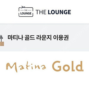 마티나 골드 라운지 이용권 1매 삽니다