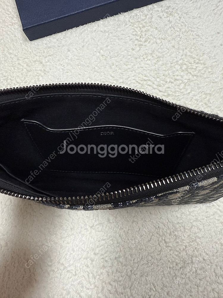 디올 오블리크 a5 지퍼 파우치--3