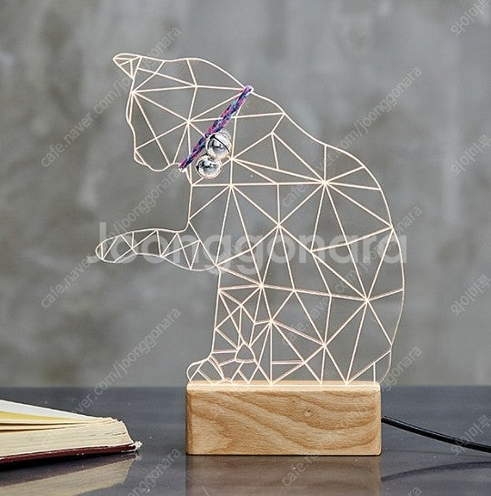 [새상품] LED 고양이 무드등 빅사이즈--0