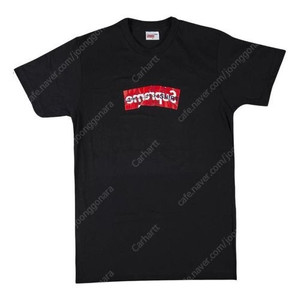 L)슈프림 꼼데가르송 박스로고 반팔 티셔츠 반팔티