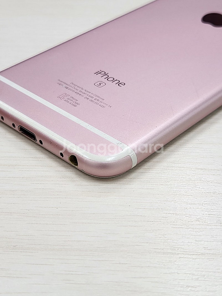 아이폰6S 핑크색상 64용량 상태좋은 무잔상 감성폰 배터리100% 단말기 12만 판매합니다--4