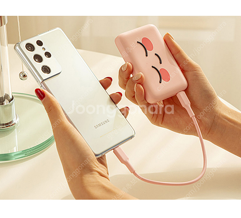 (새상품) 어피치 어부바 충전 보조배터리 5000mAh--6