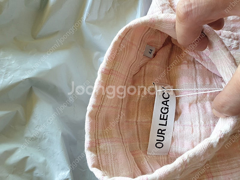 아워레가시 보로우드 셔츠 피크닉 체크 크루드 시어서커 ...--1