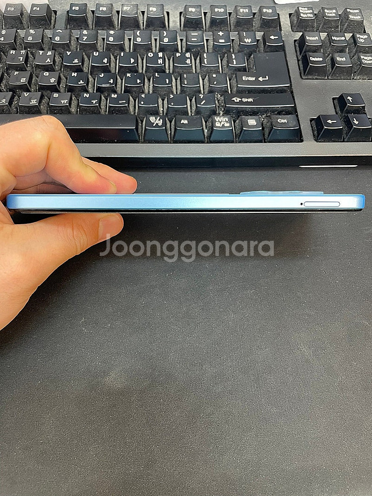 홍미노트12 블루 128GB 무잔상 상태좋은 중고10만...--6