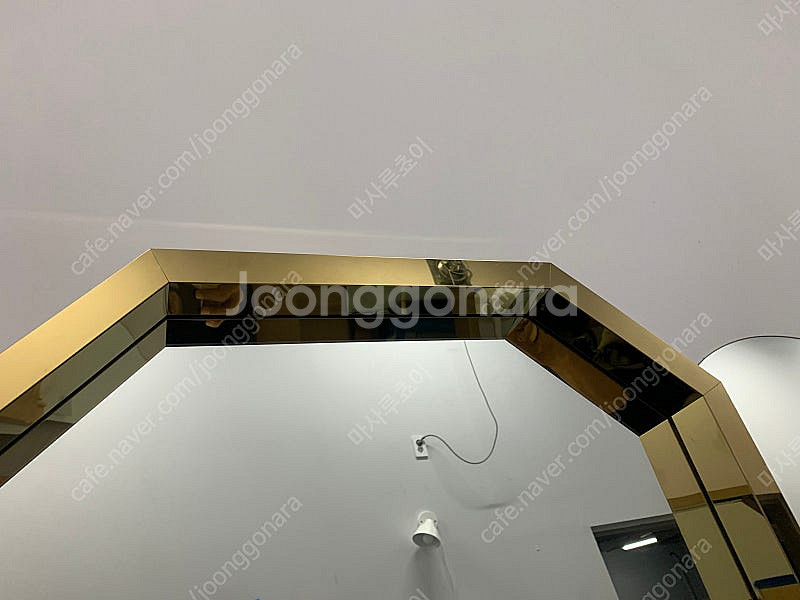 주문제작 스탠드 파티션 골드 크롬 전신거울&아치형골드전...--3