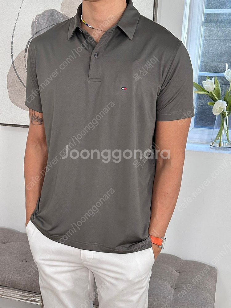 타미힐피거 퀵드라이 폴로티 L 사이즈(105) 새상품 팝니다--0