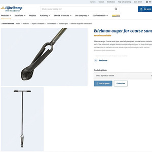 네덜란드 수입품 Eijkelkamp 핸드오거 Hand Auger 지질조사 시추조사