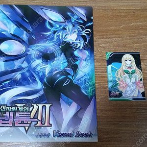 신차원게임 넵튠 빅토리2 예약특전 비주얼북 + 일러스트 카드