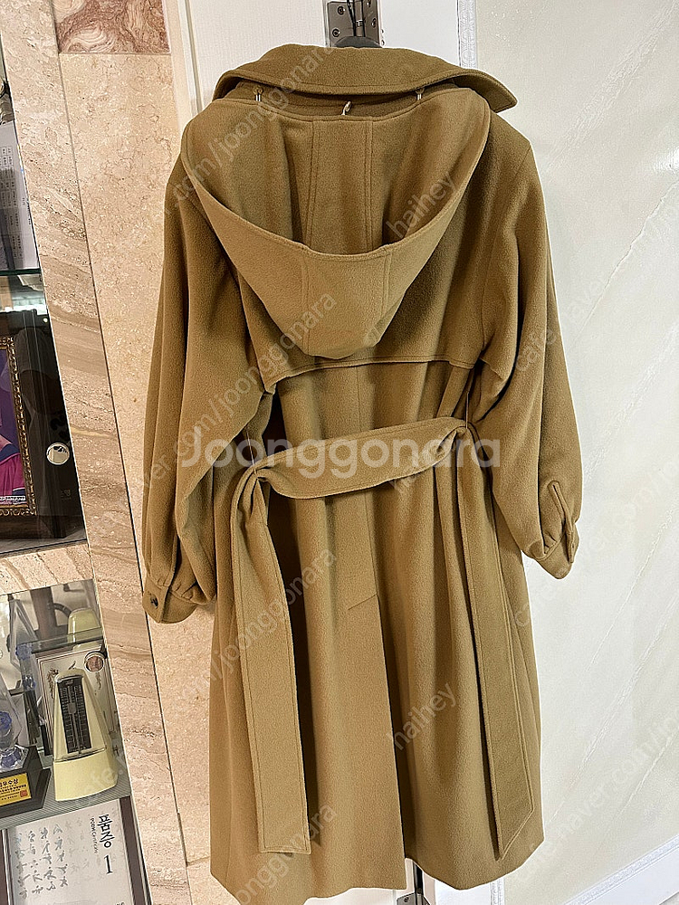 아크로 akro shirring-sleeve hooded 앙고라 코트--3