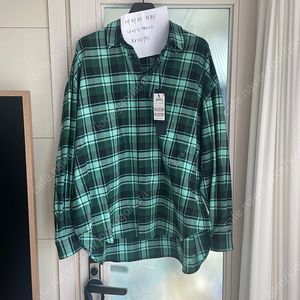 준지 22FW 루미핏 체크셔츠 그린 50Size