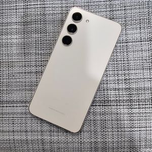 (특AAA급) 갤럭시 S23 512G 크림 자급제 23년 2월개통 무잔상 검수완료 34만팝니다@