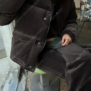 위꼬모 벨벳 패딩 블랙 새상품 미듐 M