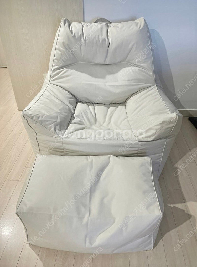 플래지어 메타케어 빈백 1인소파 아이보리--1