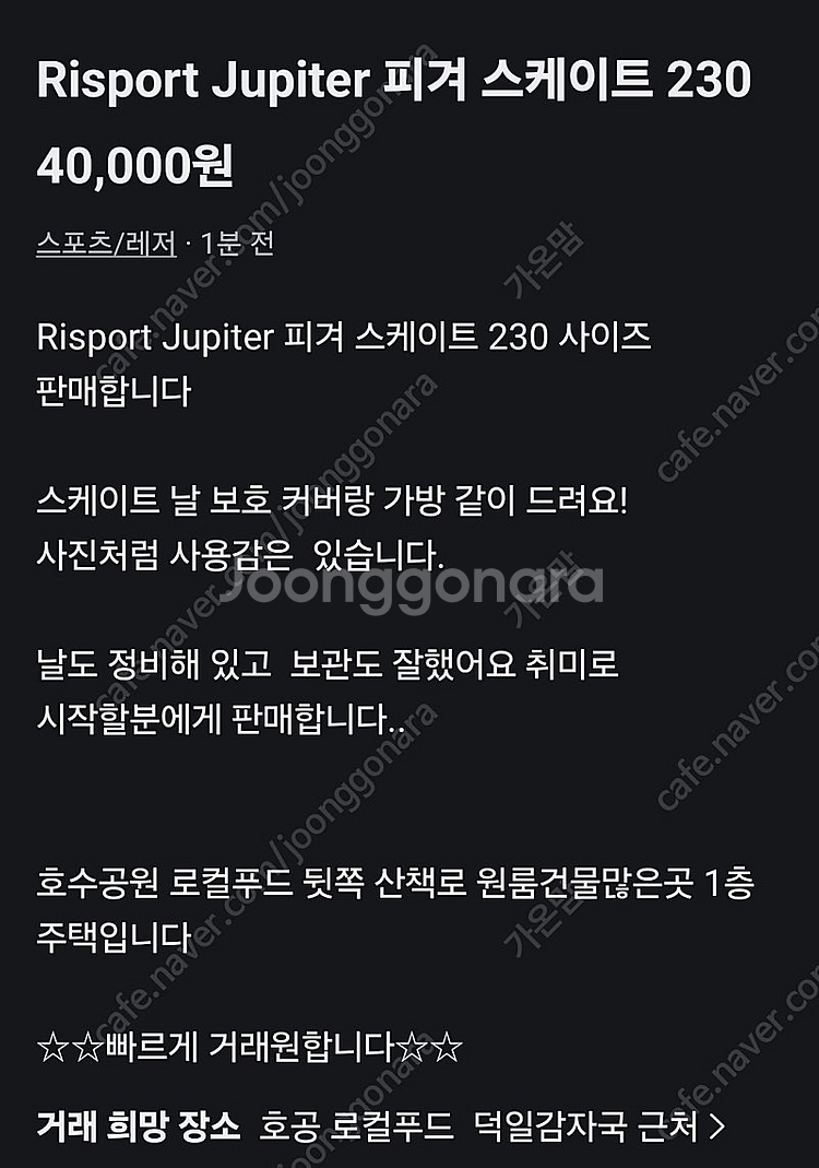 리스포츠.피겨화 230--0