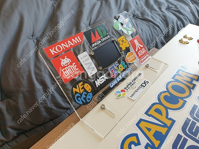 라즈베리 게임이 내장된 2인용 스틱 게임기--3