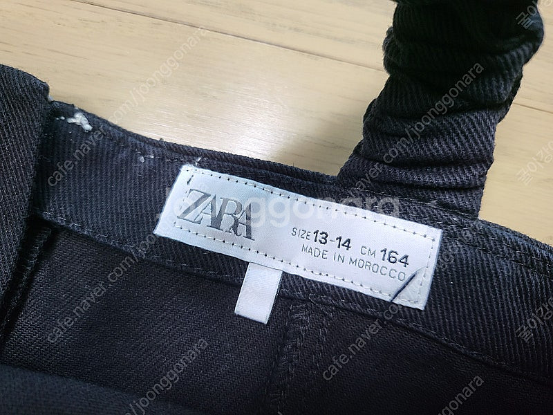 자라키즈 블랙 스티치 멜빵 원피스 13~14세사이즈--2