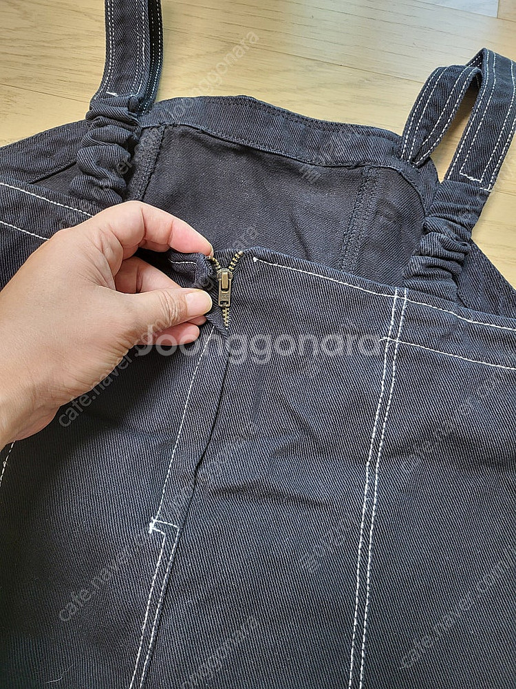 자라키즈 블랙 스티치 멜빵 원피스 13~14세사이즈--3