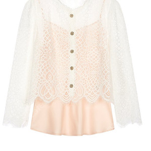 지컷 레이스 블라우스