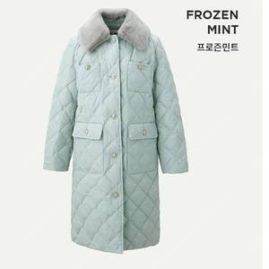 칼라거펠트 23FW 라센느 퀼티드 구스다운 패딩 66 프로즌민트 하늘 블루 파스텔
