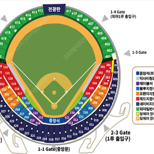 정가양도) 7/27 (일) 한화 vs SSG [ 1루 내야지정석B 413구역 4연석 ]