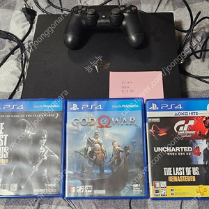 (택포) PS4 플레이스테이션4 pro 프로 7218 (1TB) + 인기 게임타이틀 4종(갓오브워, 라오어, 언차티드4 등)