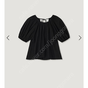 망고매니플리즈 ines 셔링 블라우스 블랙