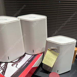 Netgear Orbi Pro SXK30B3 WiFi 6 공유기 (본체 1, 위성 2)