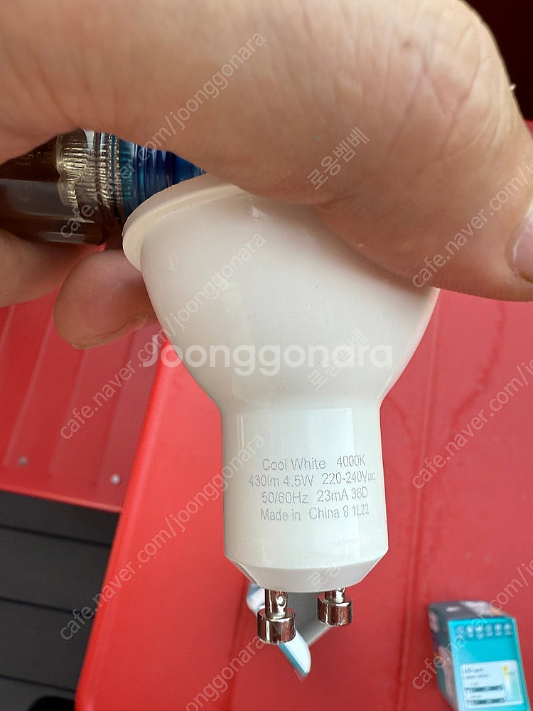 필립스 GU10 4.5W LED 전구 4000K 16개...--1