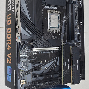 13600k + z690 ud ddr4 v2 + 램32g