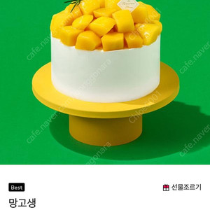 (38,000->31,000원) 투썸 망고 생크림 케이크 (타상품 교환가능)
