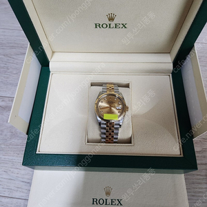 로렉스 126233 데이저스트 36mm 남성용 신형 샴페인 10P 팝니다.