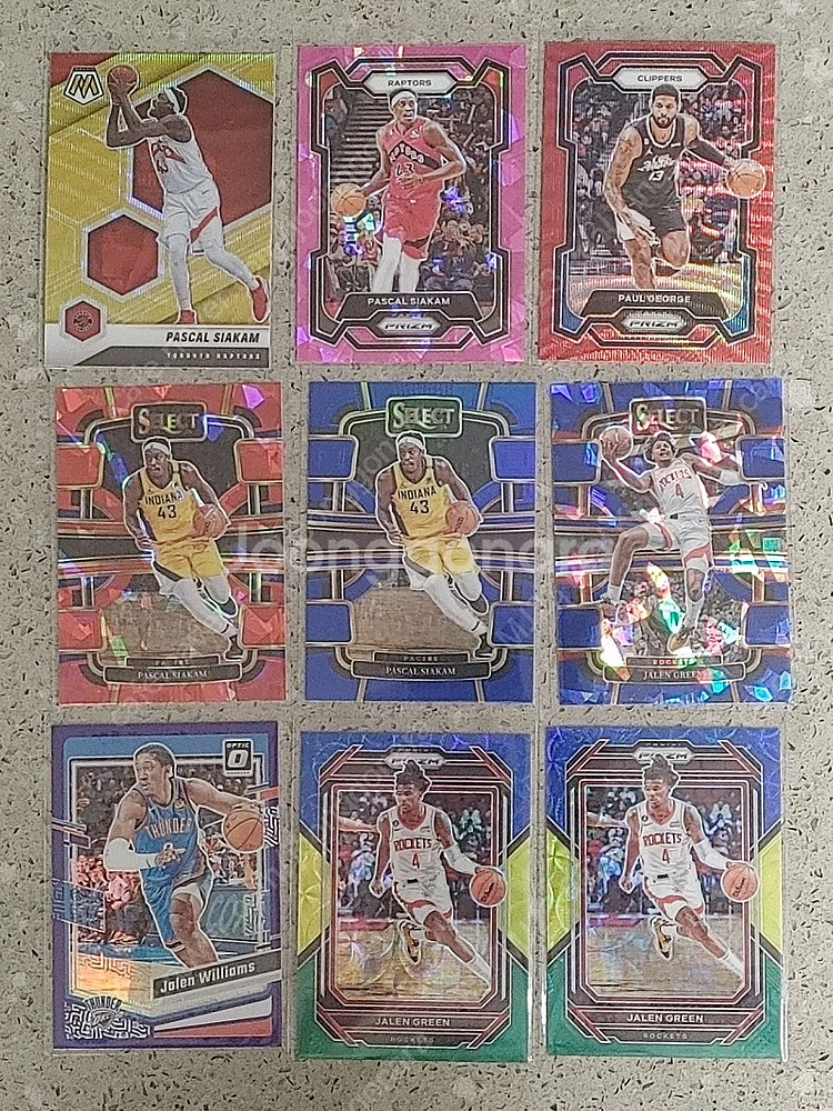 NBA PARELLEL 농구 리프렉터 카드 장당 1천 ...--3