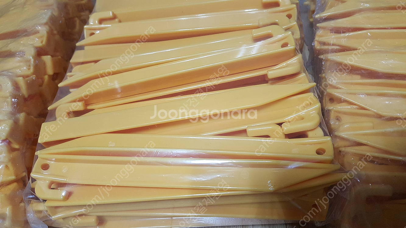 플라스틱 단조팩 23cm , 텐트못 80개 세트 싸게팝...--1