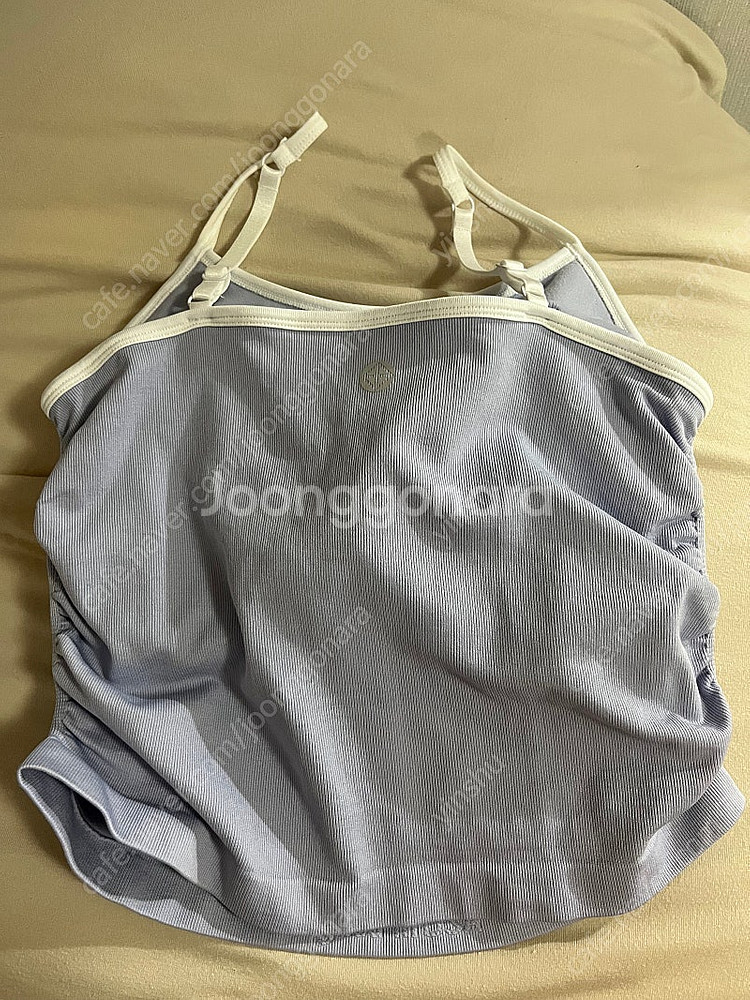 잇존어패럴 셔링 탱크 탑 스카이블루, 네이비--2
