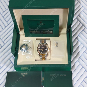 롤렉스 데이저스트 41mm 검판 10P 옐로우골드 콤비