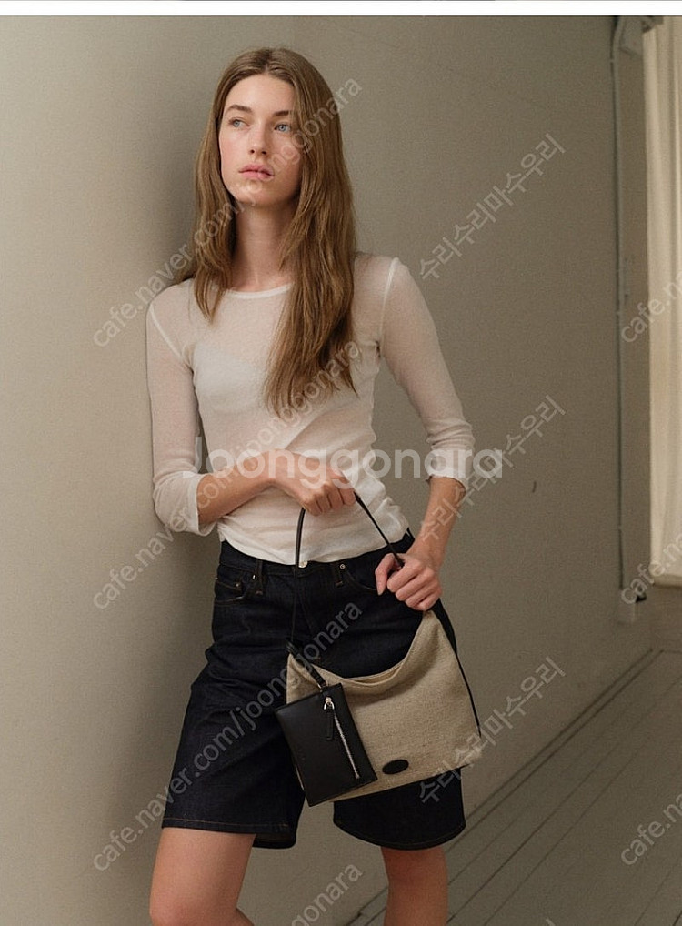 로서울 Mini pulpy hobo bag Jute b...--2