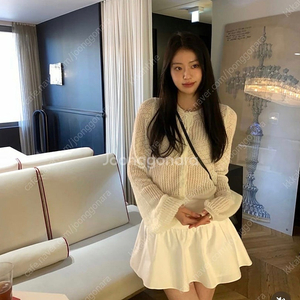 르플레인 벨 키드모헤어 가디건, 프롬 블라우스 새제품