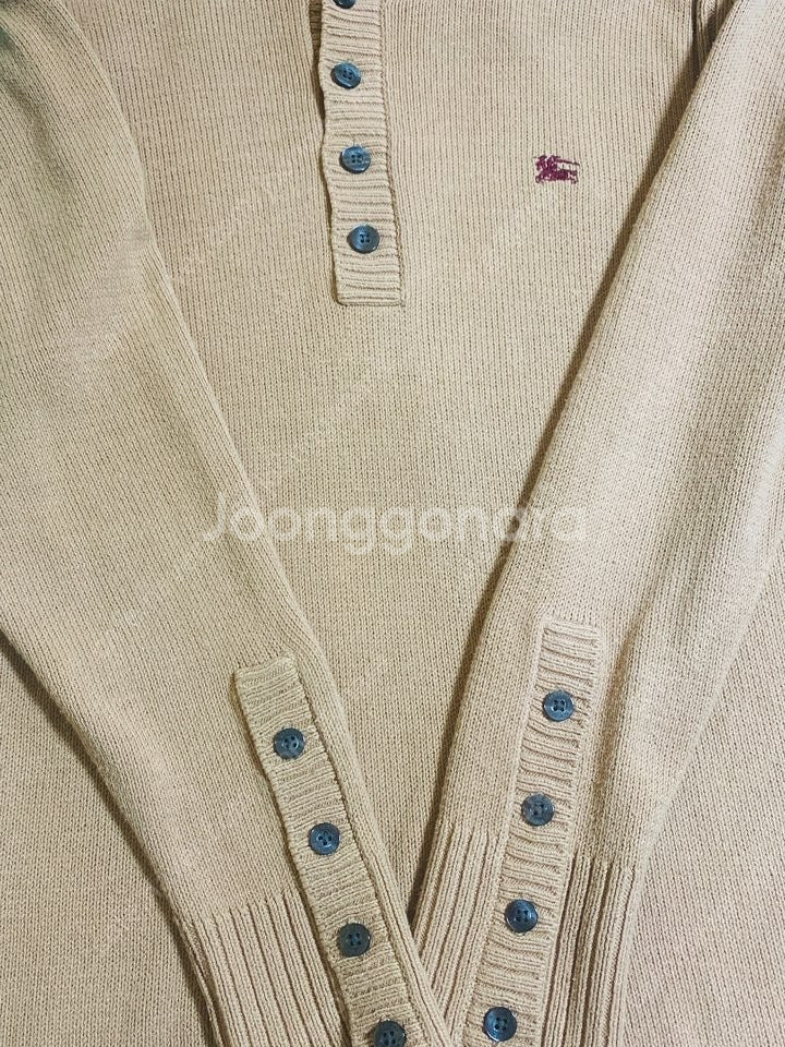 BURBERRY 버버리 정품 클래식 베이지 카라 니트 ...--4