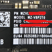 Nvme SSD 2ea(파이어쿠다/삼성)
