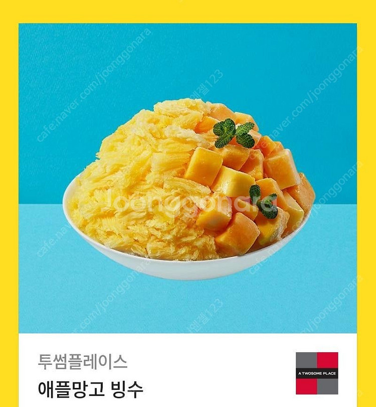 [원가14500]투썸플레이스 애플망고 빙수 기프티콘 1...--0
