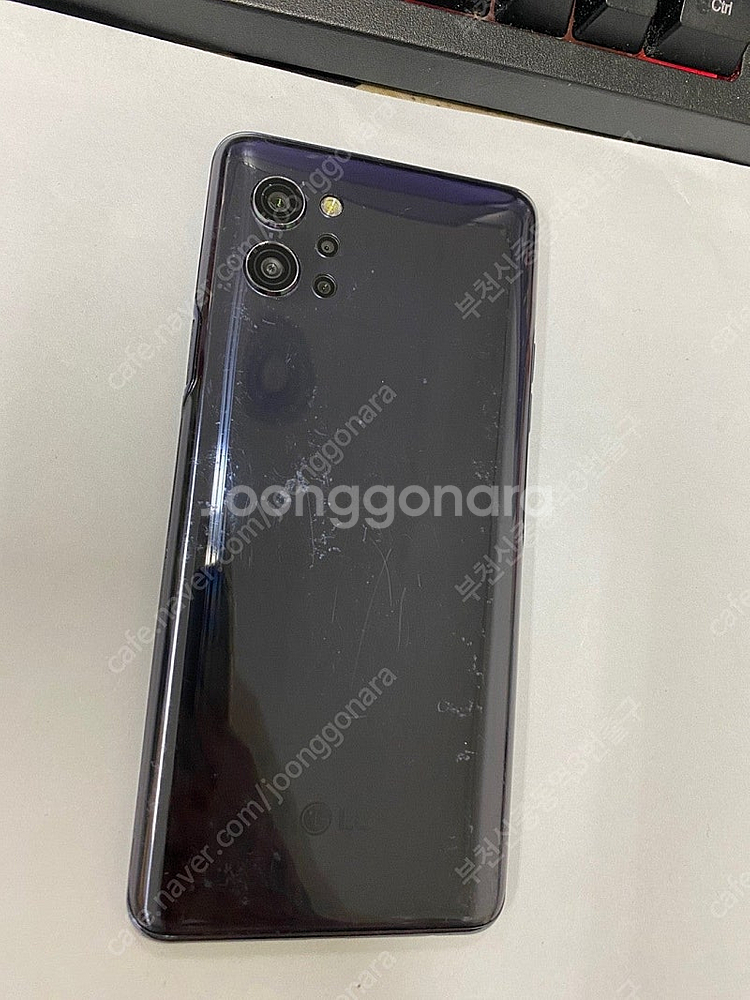 202637 LG Q92 블랙 액정SS급 128GB 무...--3