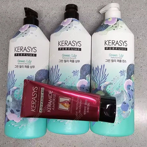 특가)케라시스 샴푸 큰용량1000mlx2통+린스1000ml 1통+트리트먼트증정 무료배송11900원